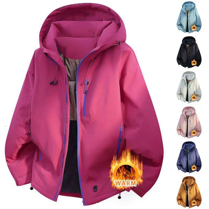 Winter Thicker Waterproof Windproof Sports Jacket Men Women Sport Hiking Running Hooded Casual Warm Coat