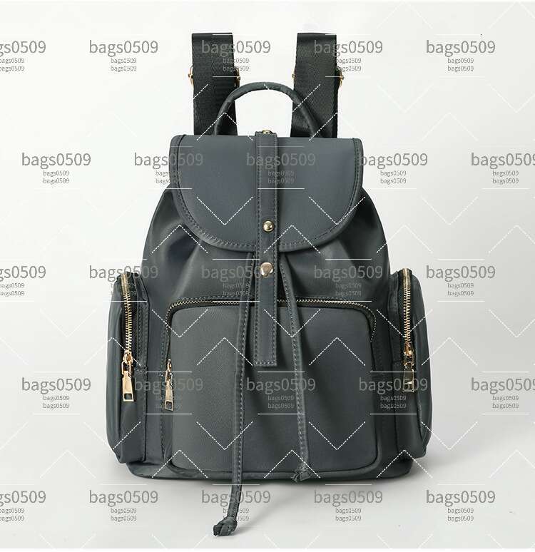 Luxury Bags Factory Direct Cross-Border Nylon Waterproof Flap Versatile Large Capacity Women's Bag Drawstring Travel Backpack Hot Selling BAOLUOM