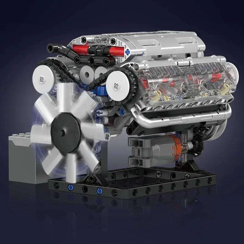 V8 Engine Model 10088 Technik Building Blocks Electrically Powered Educational Toy Creative Party Souvenirs Guest Gifts Z260306