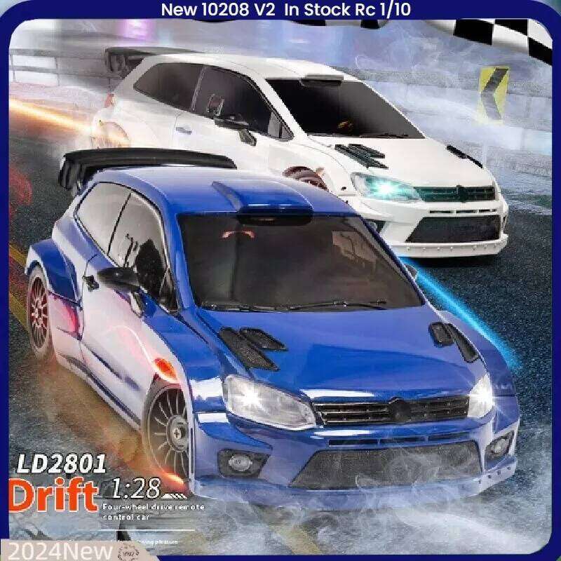 LD2801 RC Drift car 1:28 Race 2.4g Radio Control 4WD High-Speed Motor Vehicle Model Cars Toy for Christmas Gifts C260305