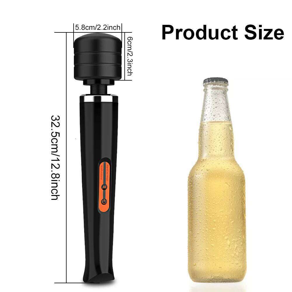 Huge Size Vibrating AV Wand Clitoris Vibrator Massager Clit Nipples Stimulator Female Masturbation Sex Toy for Women W260305