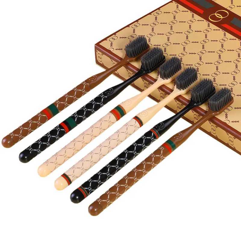 Premium 6-Piece Toothbrush Set | Soft Bristles for Deep Clean | Luxury Oral Care for Adult Daily UseT260306