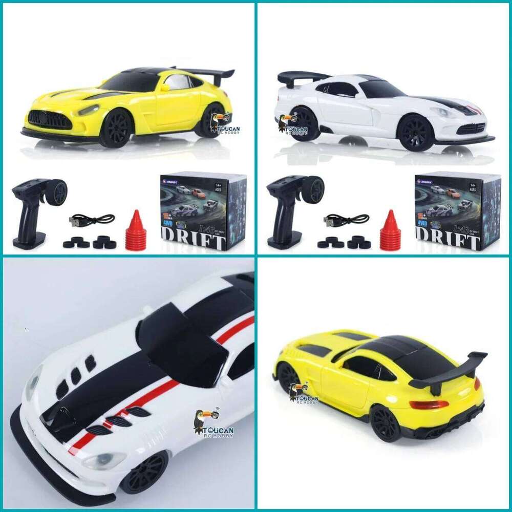 US Stock RC Drift Car 1/43 RTR Race 4WD Gyro Four-wheel Drive Radio Control High Speed 2.4G Racing Drifting Cars Toy Model C260305