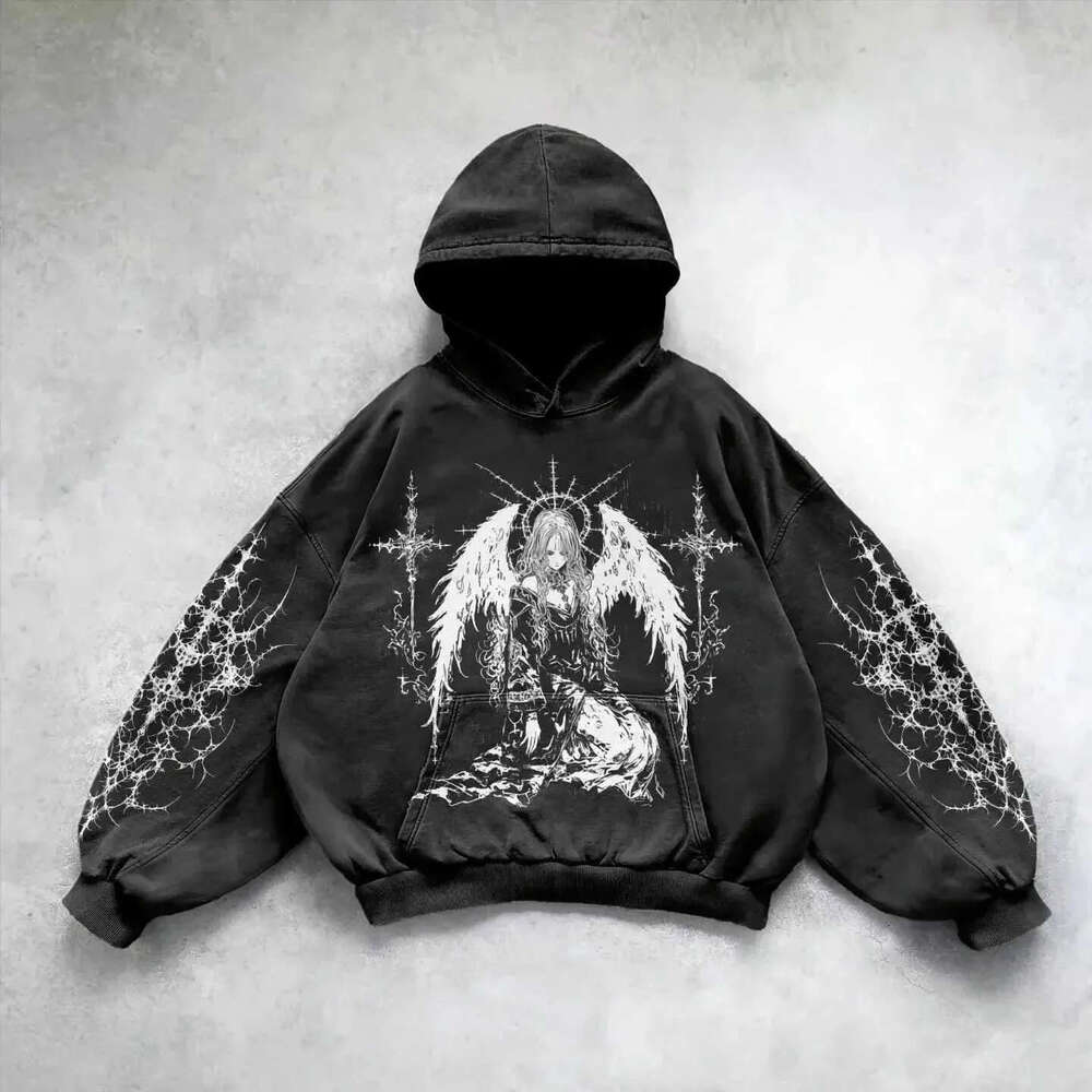 Spring And Autumn Hot Sale Retro Skull Pattern 3D Printed Sweatshirt Unisex Trendy Pullover Hoodie