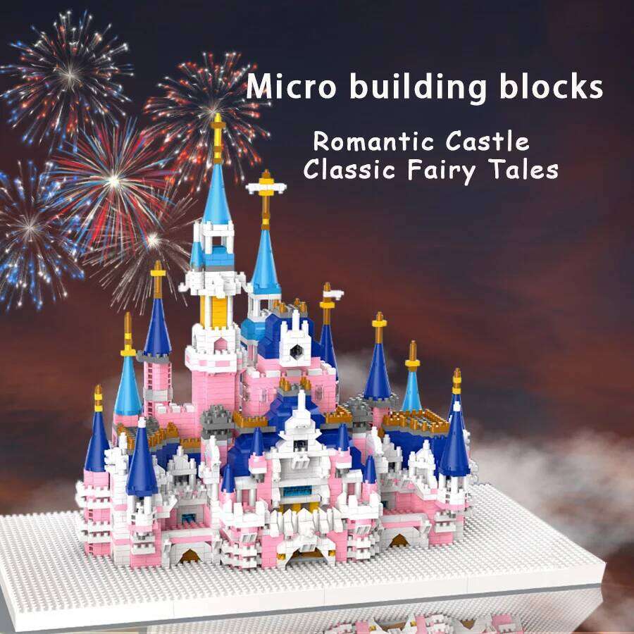 Princess Castle Micro Particle Block Assembly Children's Puzzle Toys Girl's Birthday Gift Z260305