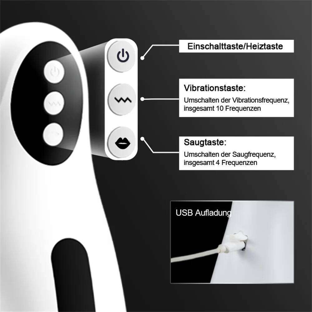 Smart Male Masturbator with Suction & Thrusting Heating Automatic Stroker Penis Exercise, Hands-Free Adult Sex Toys for Men W260305