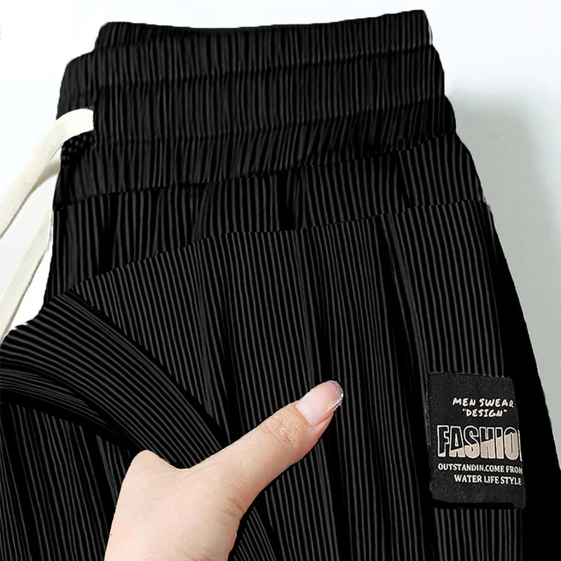 Ice Silk Casual Pants Mens Summer Thin Loose Drapey Straight Leg Sports Long Trousers Youthful Vitali Sle Qui Dry Func 260306