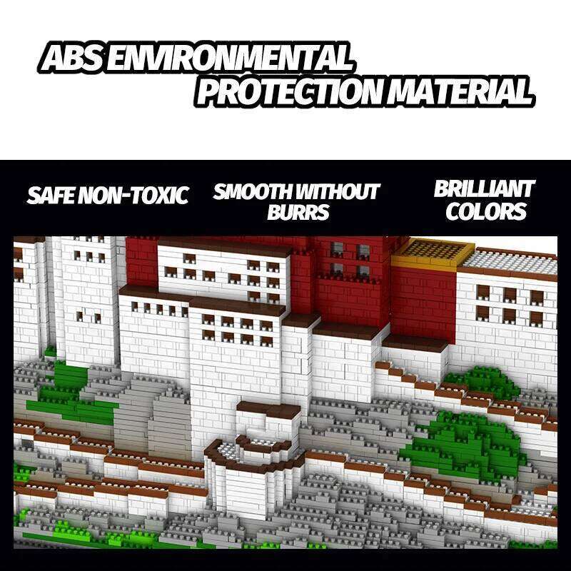 7380pcs+ Diamond Mini Notre-Dame DE Paris Model Building Blocks Church Architecture Tibet Potala Palace bricks Toys For Children Z260305