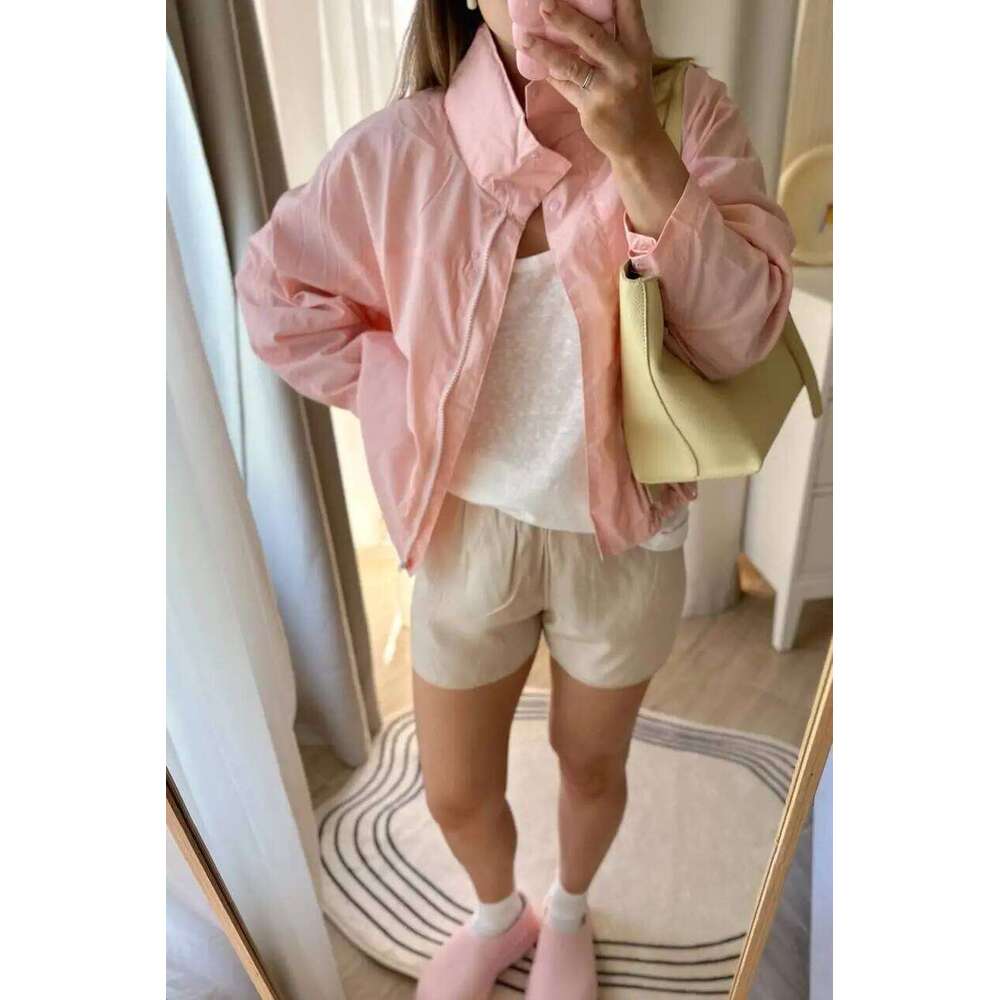 Windproof Stand Collar Women's Outdoor Casual Hooded Thin Coat Jacket