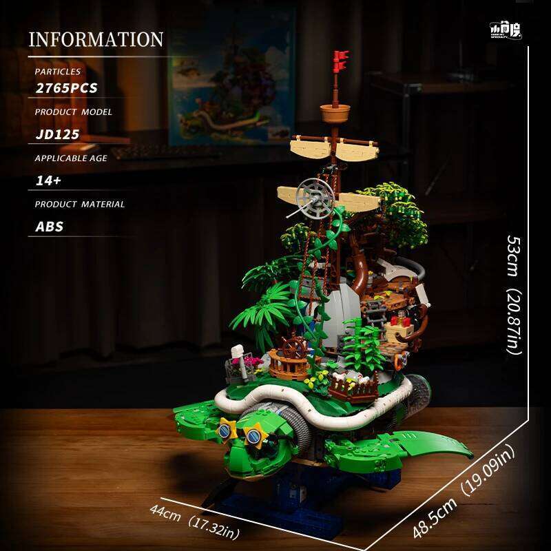 2765PCS Sea Turtle Island Ship Tree House Building Blocks With Power Motor Assemble Bricks Toy Gift For Children Adult Z260305