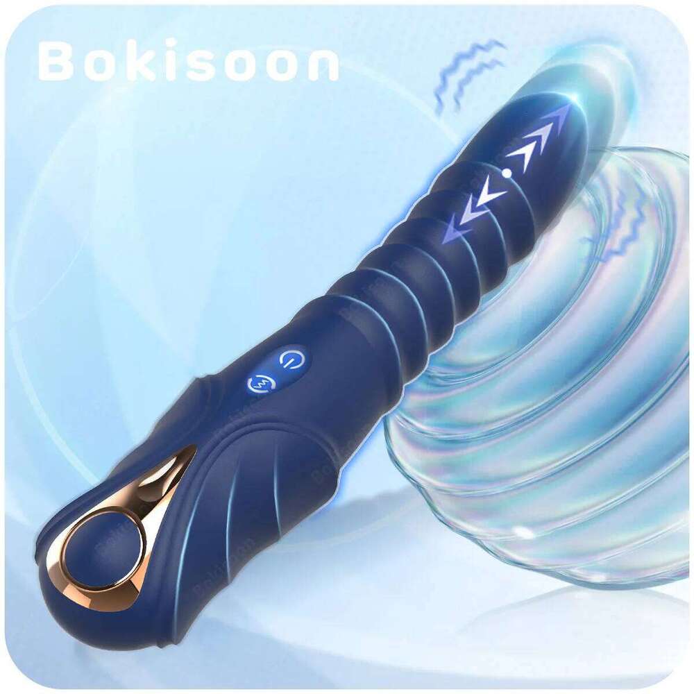 G Spot Vibrator Anal Dildo with 10 Vibrating 3 Thrusting Liquid Silicone Vaginal Massage Clitoris Stimulator W260305