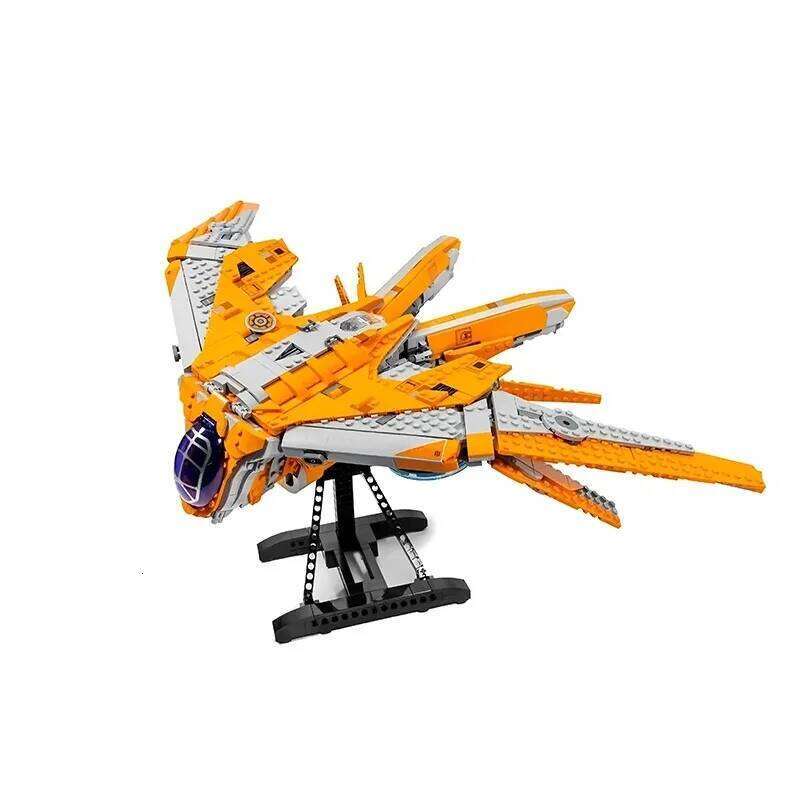1901PCS Super Hero The Guardians' Ship Spaceships Building Blocks With 6 Figures Construction Bricks Toy Children Kids Gift Z260305