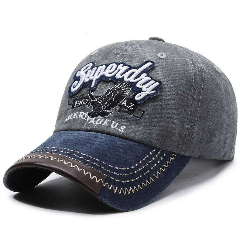 Unisex Sporty Cotton Washed Baseball Cap - Stylish ORIGINAL THE BLACK Letter Embroidery, Casual Sunshade for Outdoor Sports Y260304