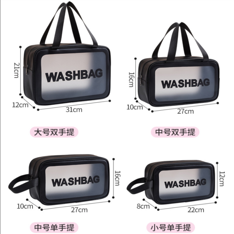 2026 PU Matte Makeup Bag Portable Storage Bag Bathing Swimming Bag Large Capacity Toiletry Bag Travel Luxury Handbag Cosmetic Beach Bag