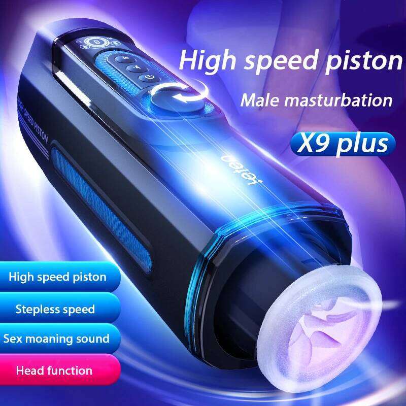 Leten Retractable High Speed Piston Male Masturbator Moaning Thrusting Heating Vagina Masturbation Cup Pussy Sex Toys For Men W260305
