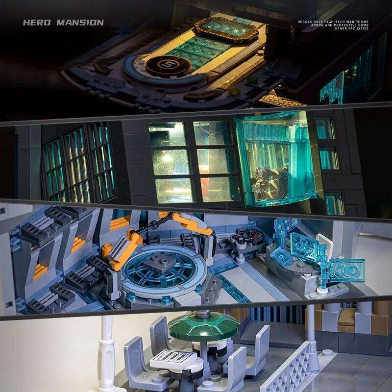 5883PCS Creative Expert Super Modular Bricks Street Views Model With Light 55120 Heroes Tower Building Blocks Kids Gifts Z260306