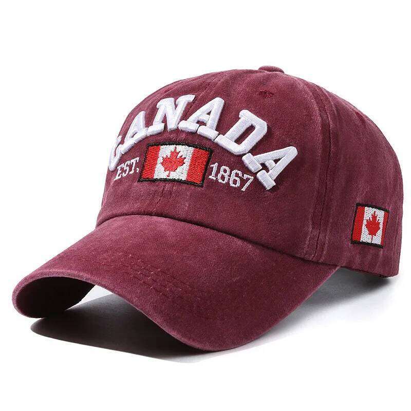 Men And Women Fashion Trend Hat CANADA Letters Cotton Versatile Baseball Cap Y260304