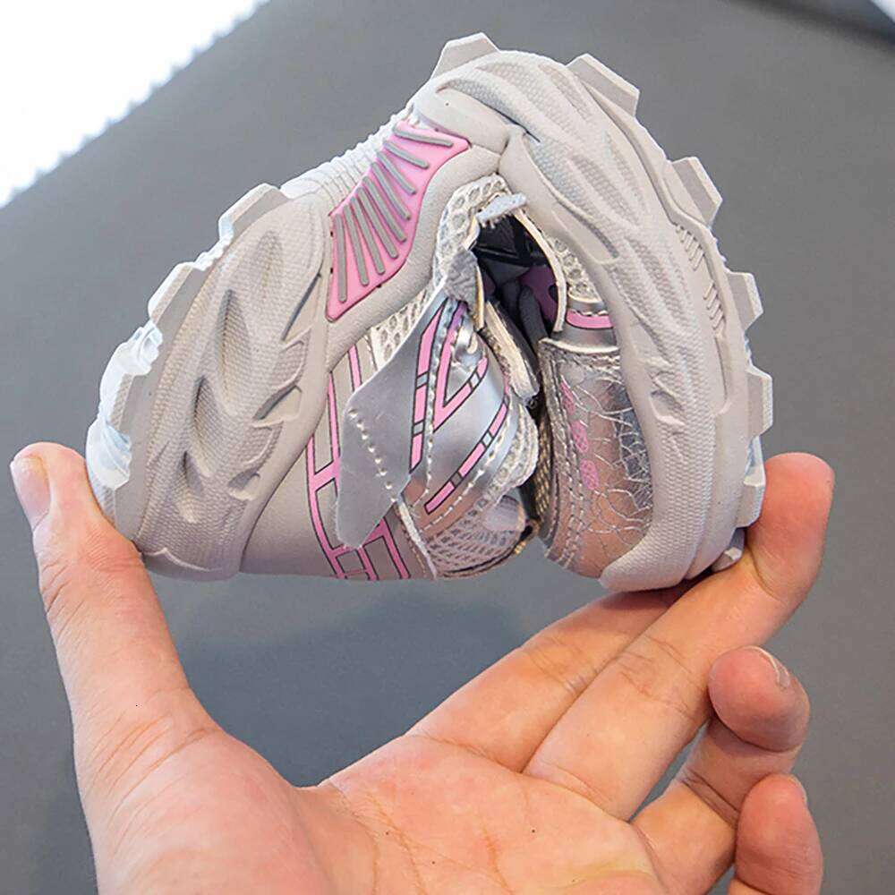 Trend Fashion Children's Sport PU Leather Breathable Kid's Sneakers Outdoor Boy's Girl's Running Shoes Teenager 26Y0304