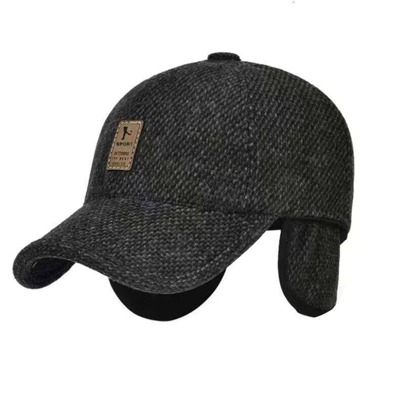 Cotton Men's Autumn And Winter Middle-Aged Dad Cloth Single Old Man Windshield Baseball Sun Hat Y260304
