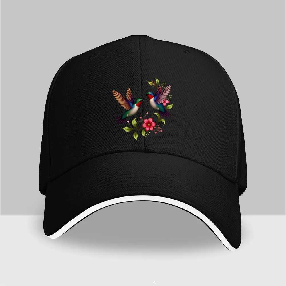 A romantic baseball cap with bird and flower patterns made of lightweight material is perfect for casual wear S260306