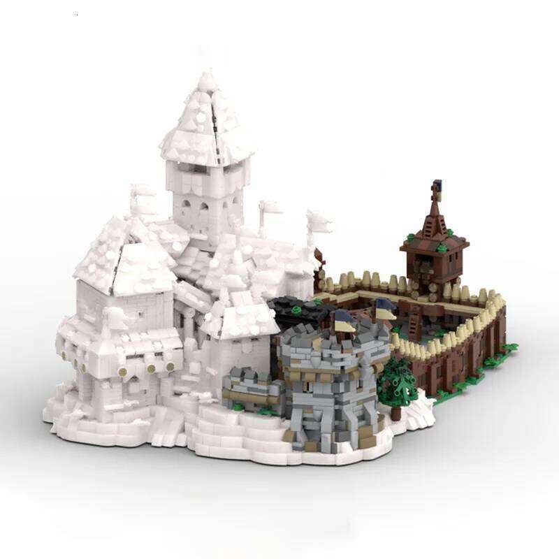 Brand new MOC European medieval street scene Blaustein Castle Duke's Mansion model DIY assembly building blocks toy gift Z260306