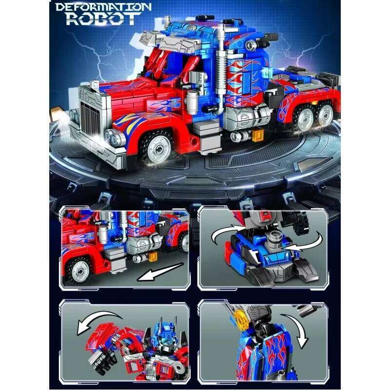 TOYLINX Deformation Robot 2 in 1 Mecha Building Blocks Sets Bricks kit Transform Cars Birthday Toys Kids Children Gifts for Boys Z260305