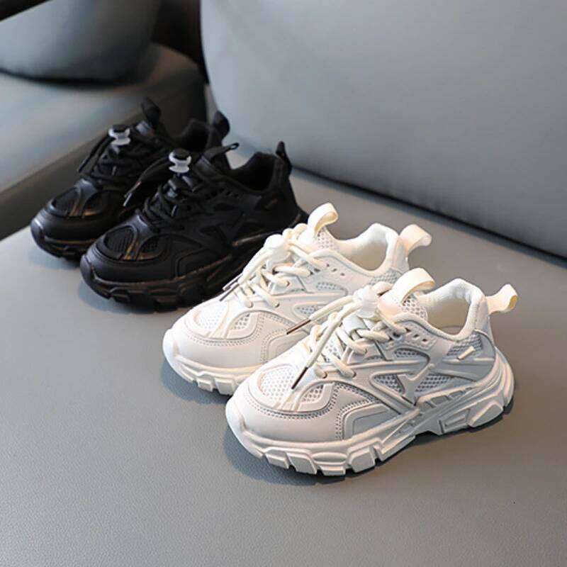 Zapatillas Casual 2023 Summer New Mesh Girl Sneakers Tennis Kid Middle Big Running Shoes Boy Shoe 26Y0304