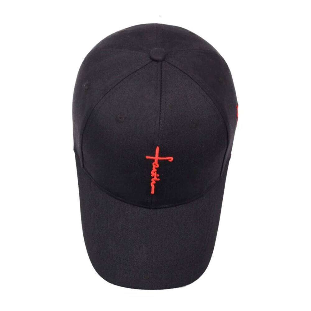 Embroidery English Cross Casual Baseball Cap Men's Women's Youth Adjustable Hat Y260304