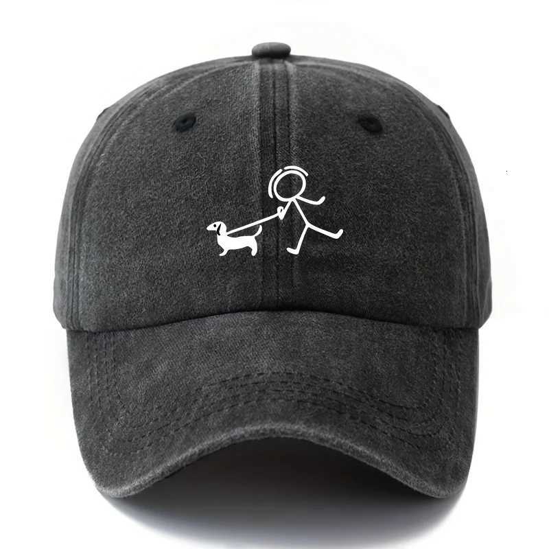 Dog fashion printed baseball cap gift for dog lovers simple and stylish design outdoor travel equipment S260306