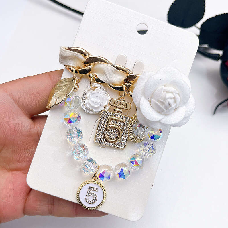 luxury Style Fashion Sweet Exquisite Pearl Tassel Pin Handmade Alloy Brooch Small Fragrance Camellia