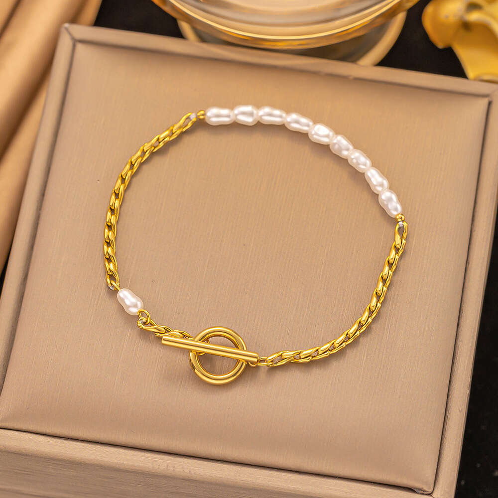 Premium Bracelet 2-piece Jewelry Set, Cross-border Stainless Steel Bracelet, Fashionable, Exaggerated, Unique, Trendy, Light Luxury Hand Accessory