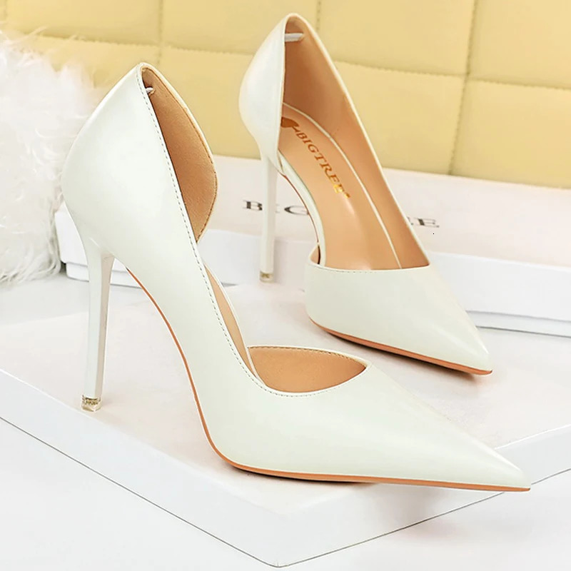 BIGTREE Shoes Black Women Pumps Quality Leather Women Shoes High Heels Fashion Wedding Shoes Stiletto Luxurious Elegant Pumps 260306