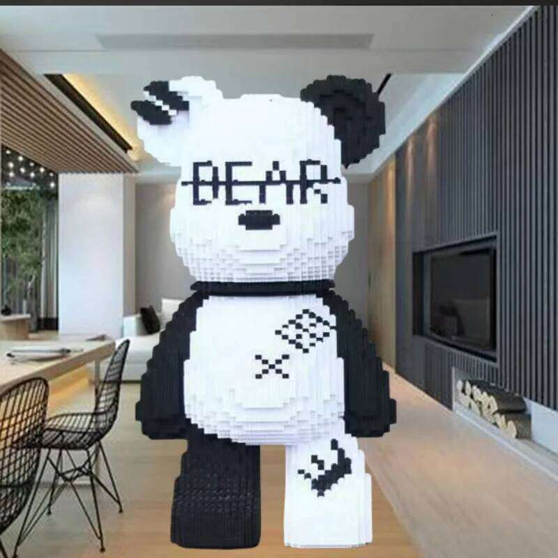 8153 Pieces of Fashionable Bear DIY Model Building Blocks, Designed for Teenagers and Adul Z260305