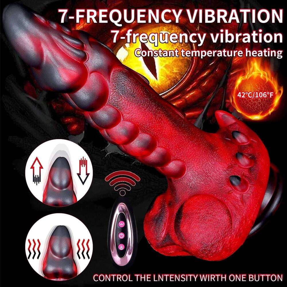 Dragon Thrusting Dildo Vibrator Suction Cup Realistic Big Penis Anal Plug Adult Supplies Gay Lesbian Sex Toys For Women Men 18+ W260305