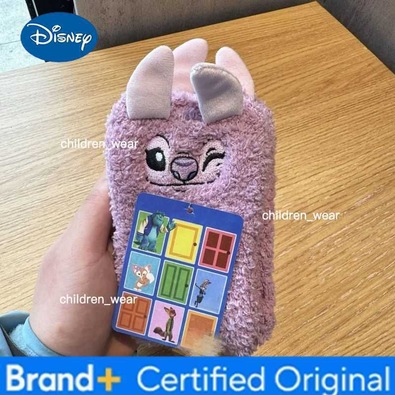 Disney HOT Stitch Cartoon Thermal Socks Coral Fleece Non Slip Winter Socks for Women Men Christmas Birthday Gift H260306