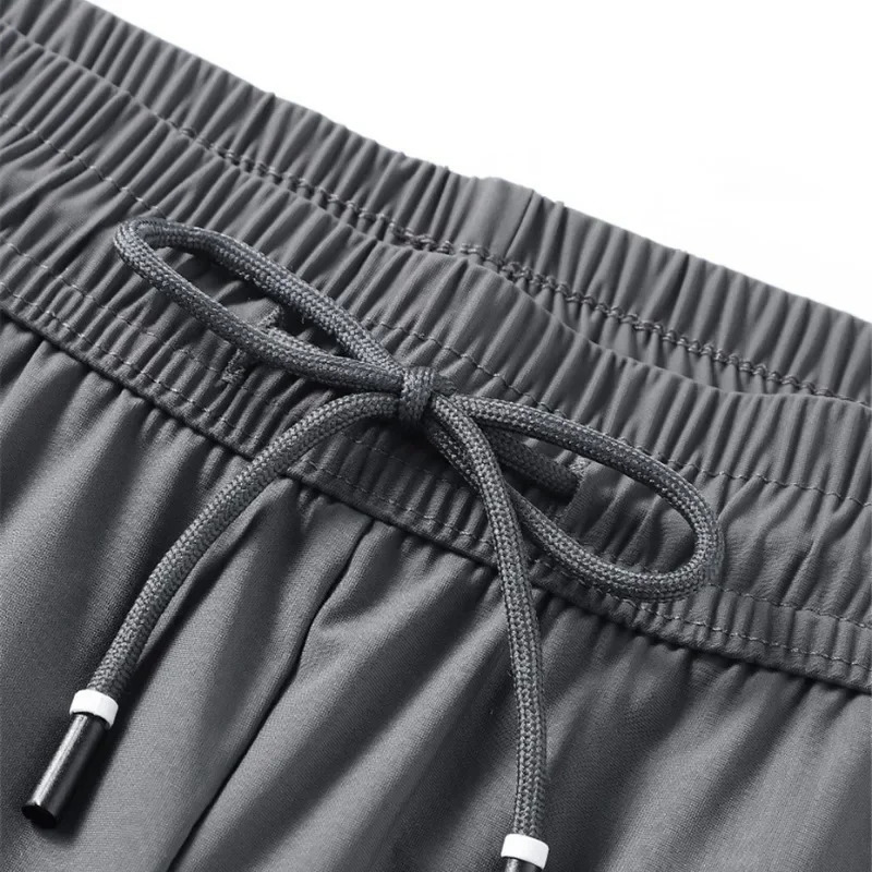Summer Cool Pants Men 8XL Plus Szie Sweatpants Fashion Casual Stretch Pants Male Big Size 7XL 8XL Summer Trousers Black Grey 260306