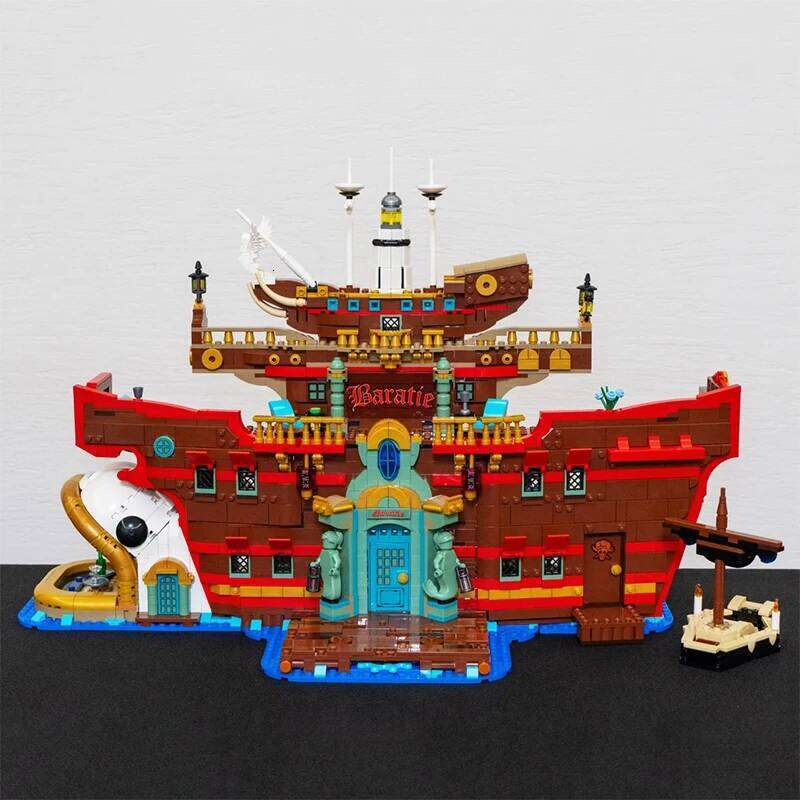 3402PCS The Baratie Floating Restaurant Building Blocks With 10 Figures Assemble Bricks Toy Gift For Children Adult Z260305