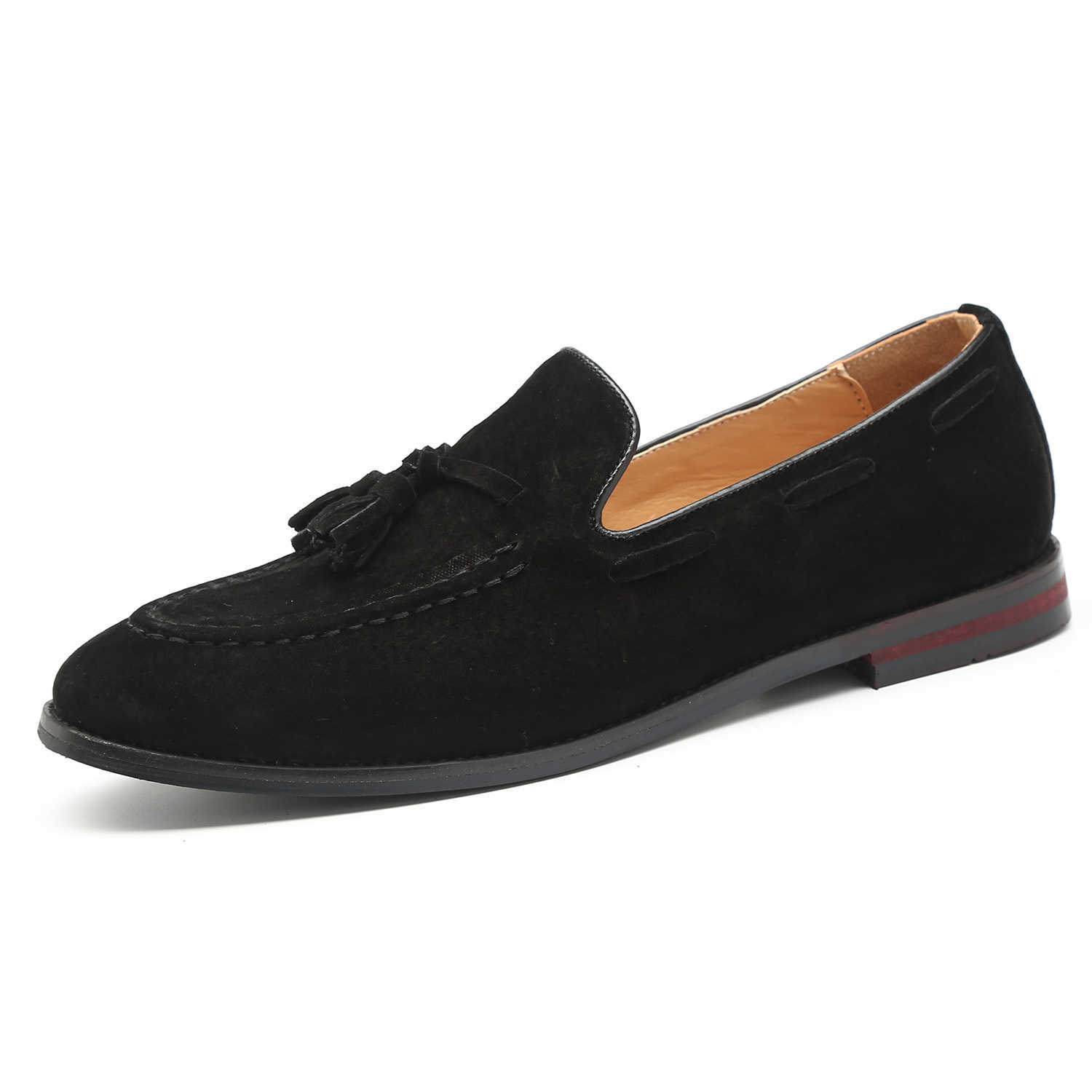 Tassel Loafers Shallow-mouthed Shoes Men Designer Dress Shoe Pointed Toes Casual Travel Party Wedding Shoes 181