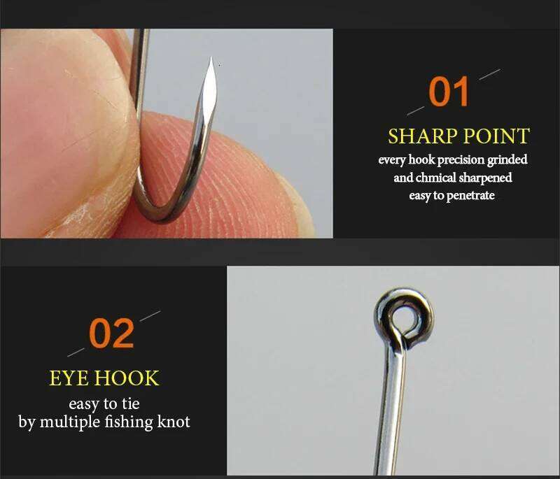 50pcs/ Lots octopus Fishhooks High Carbon Chmical Sharpen Barbed Circle Hook Tackle wholesale Supplier fishing hooks sets S260305