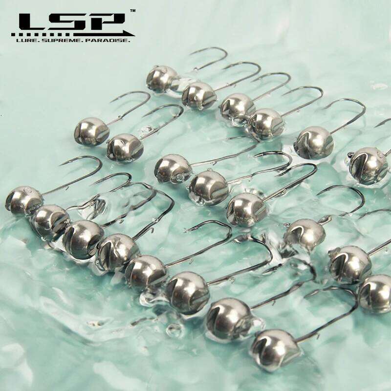 LSP jig head Hook 1g 1.5g 2g 2.5g 3g 3.5g 5.3g 7g 10g 14g Barbed Fishhook Fishing Tackle Accessories Kit Pesca S260305