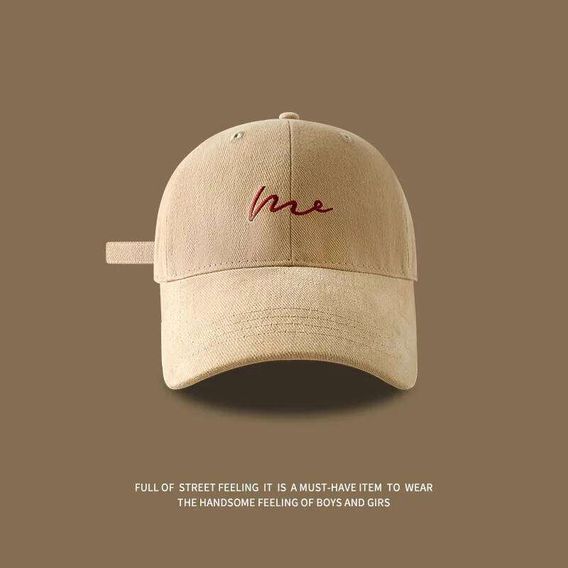 Face recognition hat, children's duckbill cap, men's embroidered letters, simple and versatile, fashionable baseball cap Y260304