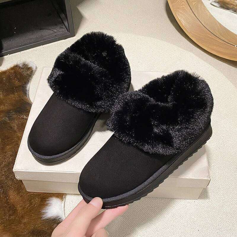 2025 Winter New Women's Snow Boots Round Head Short Tube Thick Bottom Fashionable Multi functional Anti slip Warm Cotton Shoes