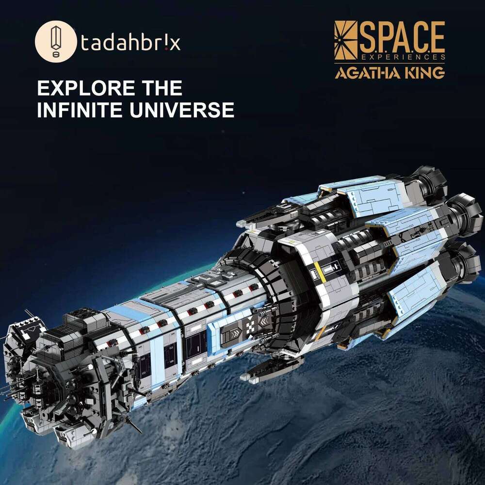 6778PCS Agatha King Battleship Building Blocks Creative Space Shuttle Model Bricks Desktop Decoration Toy For Kids Holiday Gifts Z260305