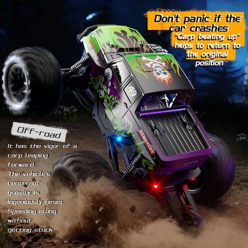 NEW C8830-YW RC Truck - 4WD 2.4G Carbon Brush Off-Road , Rugged Toy Grass Sand Car Road Toys for For Kid Gift C260305