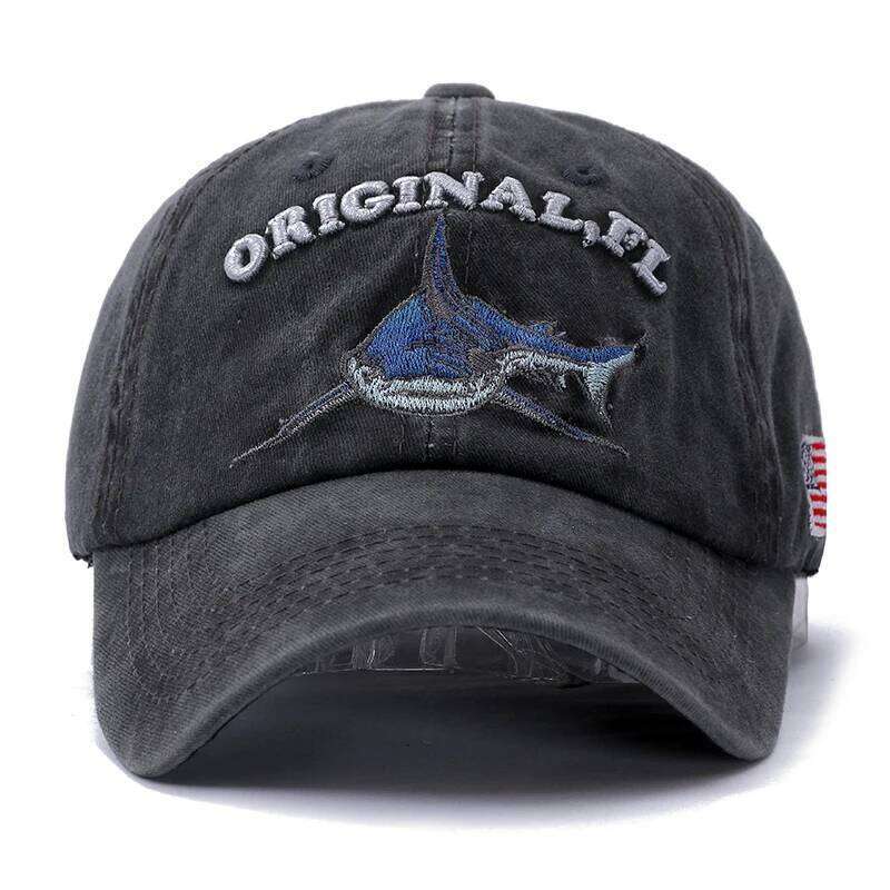 2025 New High Quality Wash Cotton America Flag Shark Men's Baseball Cap Women Snapback Hats For Men Bone Hip Hop Dad Hat Gorras Y260304