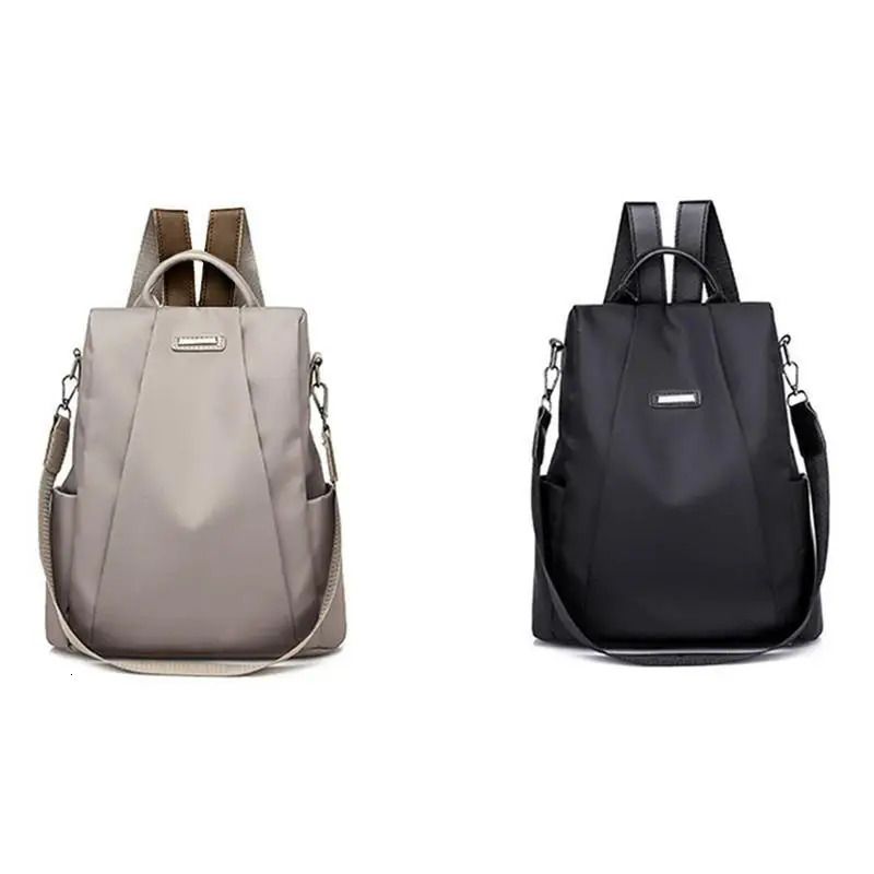 Womens Multifunction Backpack Casual Solid Color School Bag For Girls Fashion Detachable Strap Travel Shoulder Bag260228