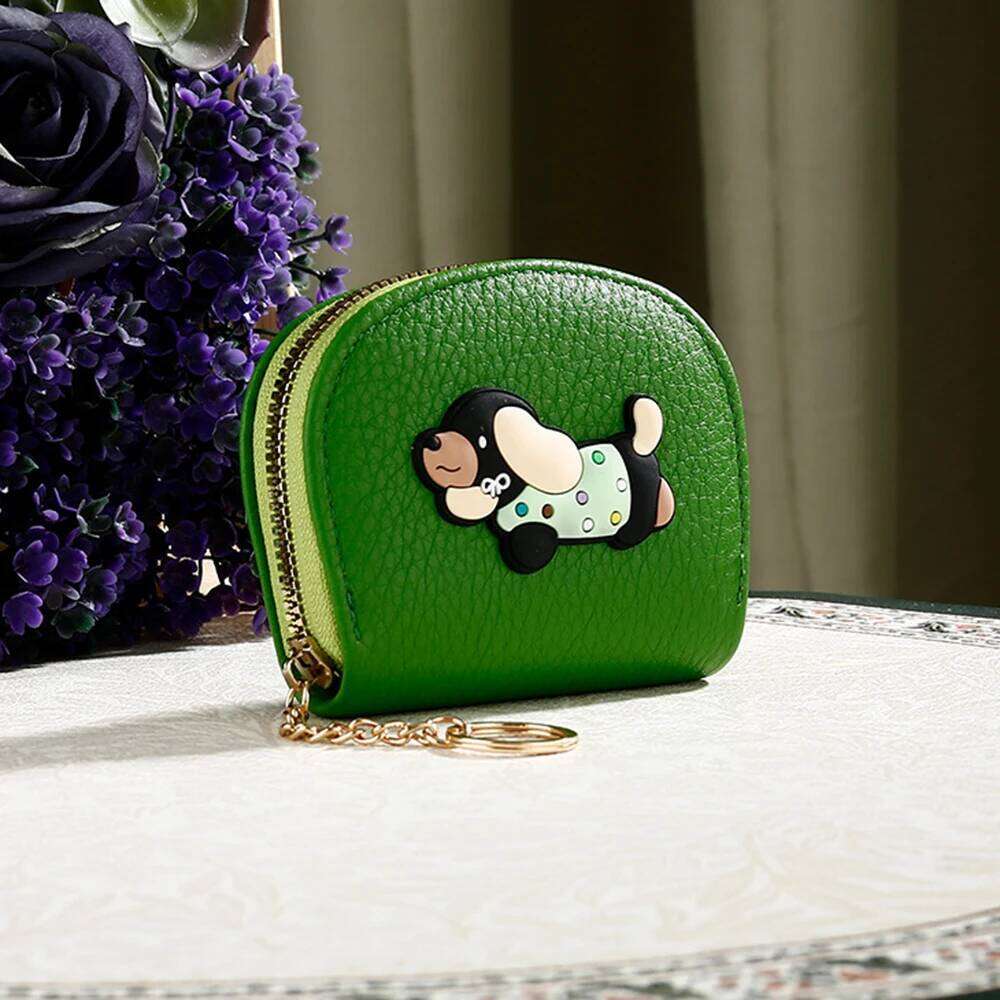 Pu Leather Card Holder Soft Multi-Card Women'S Zipper Wallet Casual Cute Coin Purse For Shopping Pocket Or Handbag Gift C260304