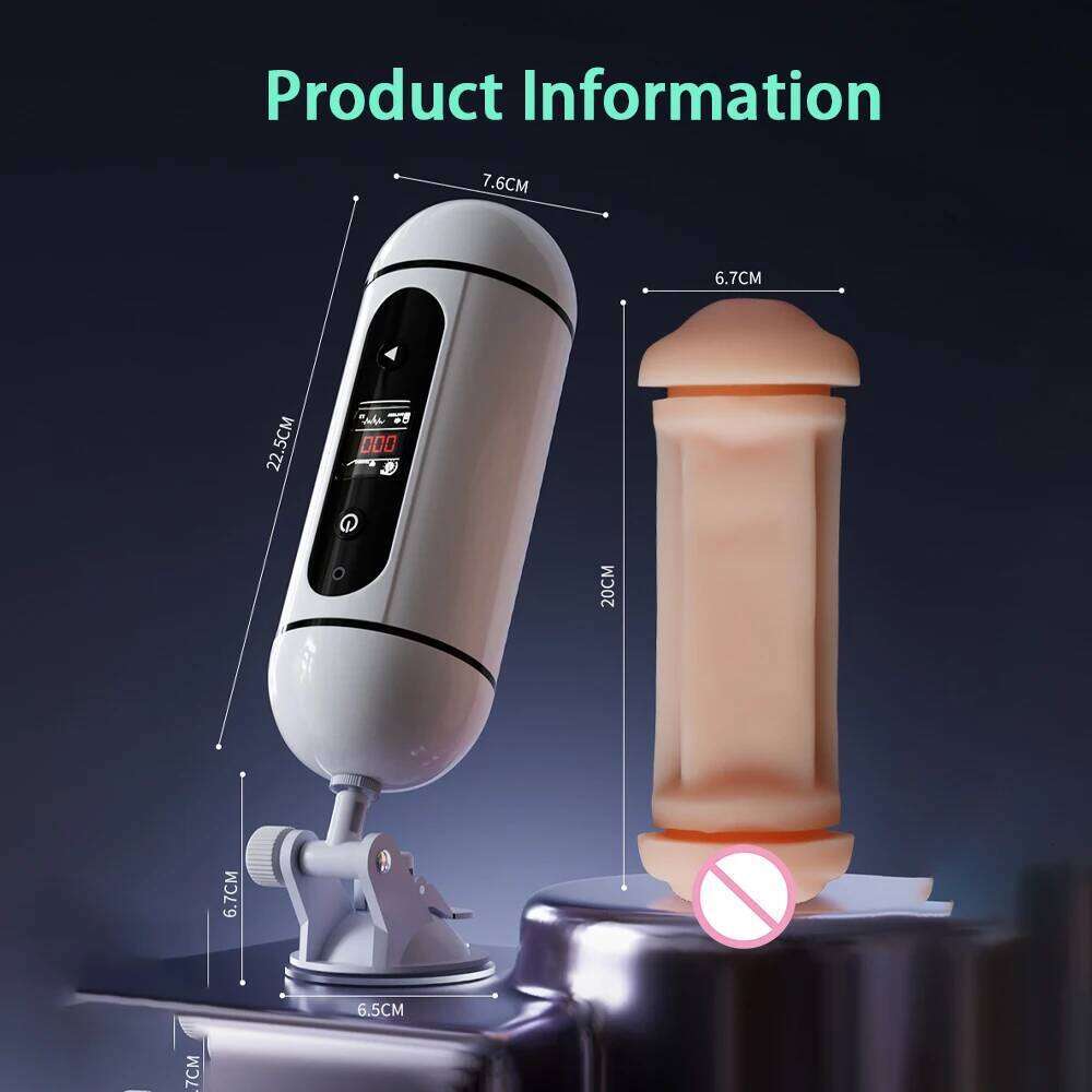 Man Masturbator Automatic Sucking Masturbation Cup for Male Deep Throat Oral Vagina Suction Blowjob Vibrating Sex Machine W260305