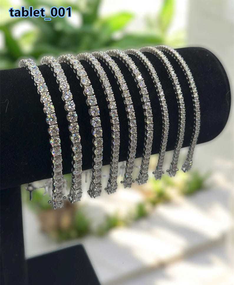 SMOB VVS1 Moissanite Tennis Bracelet 2-4MM 925 Silver Unisex Fit Diamond Tested Clarity Modern Classic Design