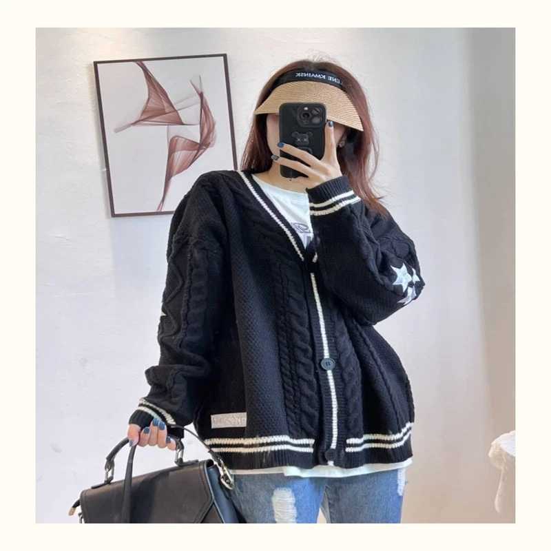 Long Sleeved Cardigan Feminine Temperament Commuting To Europe and America Bat Knit Sweater Single Breasted Sweater M260306